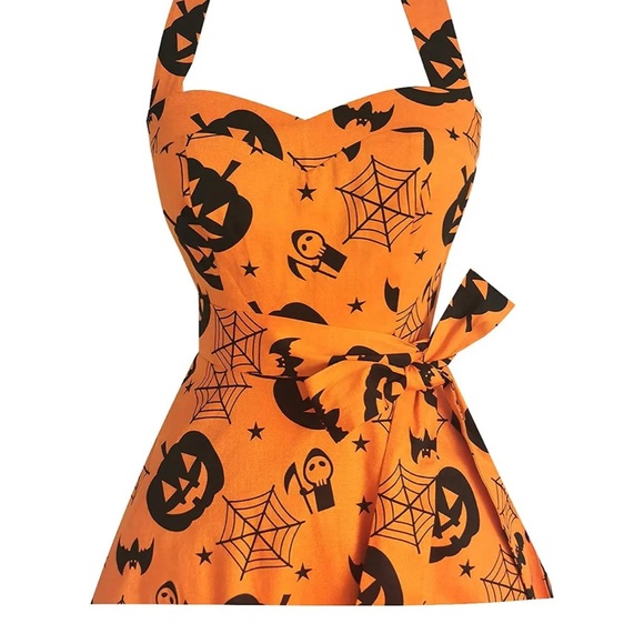Brand New Topdress 1950s Classic Audrey Hepburn Style Dress- Halloween Themed - Picture 2 of 7